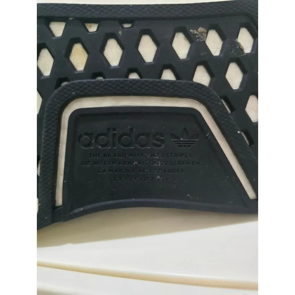 Adidas NMD_R1 J EH1383 'Black Graffiti' Black/White-Black Men's Size 5 Women's 7